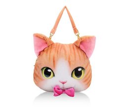 Kleine Handtasche Mit Katzen-Kopf