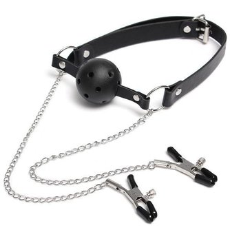 SM Harness Mit Knebel Und Nippelklemmen