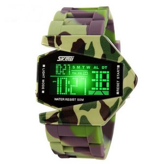 LED Camouflage-Uhr