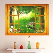 Wandaufkleber Fenster Park