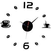 Wandaufkleber Clock Kaffee