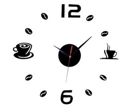 Wandaufkleber Clock Kaffee