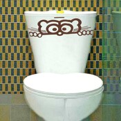 Aufkleber WC-Gläser Aufkleber WC-Gläser