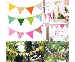 Schöne Handmade Flags Garland Stoff