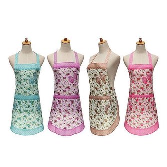 Schürze Mit Blumenmuster