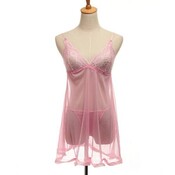 Sinnlich Transparente Babydoll-Set Mit Spitzendetails