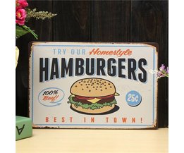 Vintage Advertising Hamburger