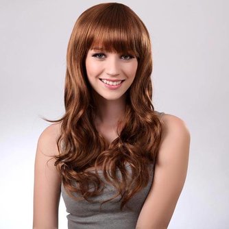 Damen-Perücke Curly Punkte