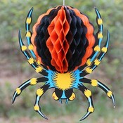 3D-Spinnen-Halloween-Dekoration