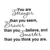 Wandaufkleber Sie Sind Stärker Als Sie Glauben