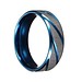 Blau-Silber-Ring Für Männer