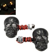 Motorrad Flasher In Einem Schädel-Form