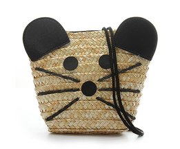 Wicker Tasche Mit Maus Bild