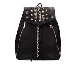 Eleganter Rucksack Nieten PU-Leder