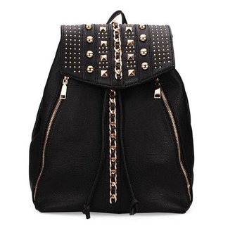 Eleganter Rucksack Nieten PU-Leder