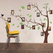 Wand-Aufkleber Von Einem Baum Plus Fotorahmen