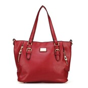 Rote PU-Leder-Umhängetasche