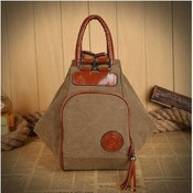 Trendy Rucksack Leinwand Frau Mann