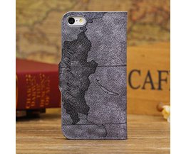 Mappen-Kasten Mit Weltkarte Für IPhone 5C