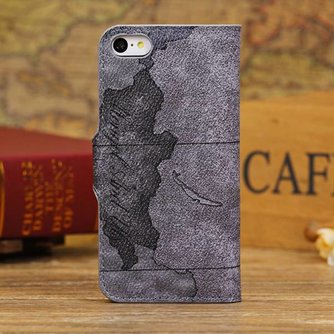 Mappen-Kasten Mit Weltkarte Für IPhone 5C