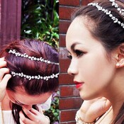 Glitter-Haar-Band Elastic Mit Kristall Bloemetjes