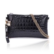 Handtasche Mit Kette Crocodile Print