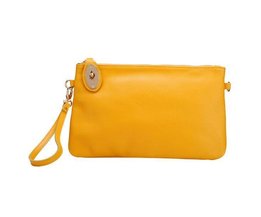 Yellow Leder Clutch