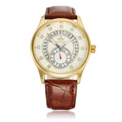 Beiläufige Mechanische Uhr Mit Lederband