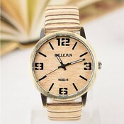 Feifan Quarz-Uhr Mit Holzoptik Band