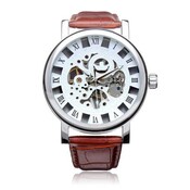 Sewor Automatische Skeleton Uhr Der Männer Mit Römischen Ziffern