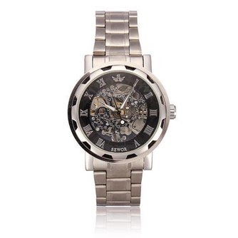 Sewor Skeleton Uhr Der Männer Mit Römischen Ziffern