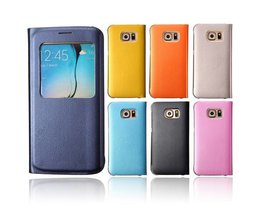 Leder-Telefon-Kasten Für Samsung-Galaxie S6 Rand