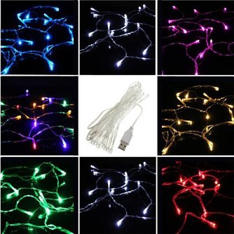 USB-Schnur Mit 20 LED-Leuchten