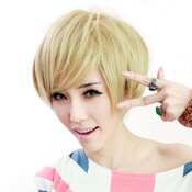 Kurze Blonde Perücke
