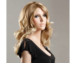 Lange Blonde Perücke Mit Stroke
