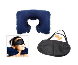 Nackenkissen Augenmaske Travel Kit Kopfhörer