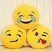Smiley Gelbes Rundes Kissen