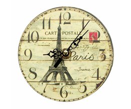 Retro Uhr Mit Eiffelturm