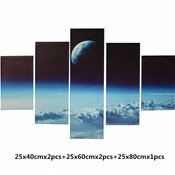 Leinwand-Gemälde Weltraum Set 5Pieces