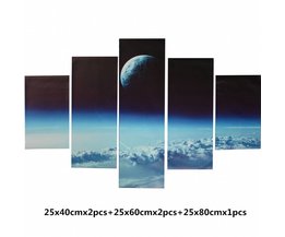 Leinwand-Gemälde Weltraum Set 5Pieces Leinwand-Gemälde Weltraum Set 5Pieces