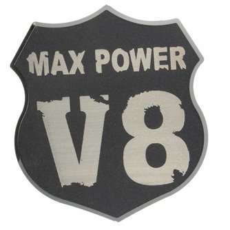 V8-Emblem Für Auto In 3D