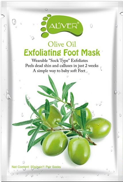 AL’iver Exfoliating Baby Foot Mask Olive Oil (Set)