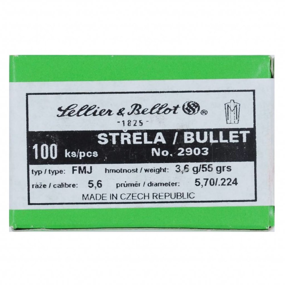 Sellier & Bellot Sellier & Bellot bullets Cal. .223, 55gr