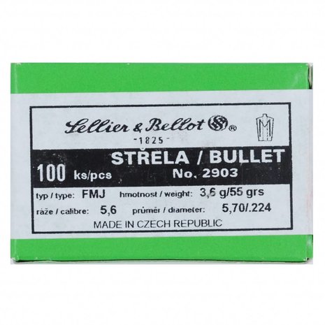 Sellier & Bellot Sellier & Bellot bullets Cal. .223, 55gr