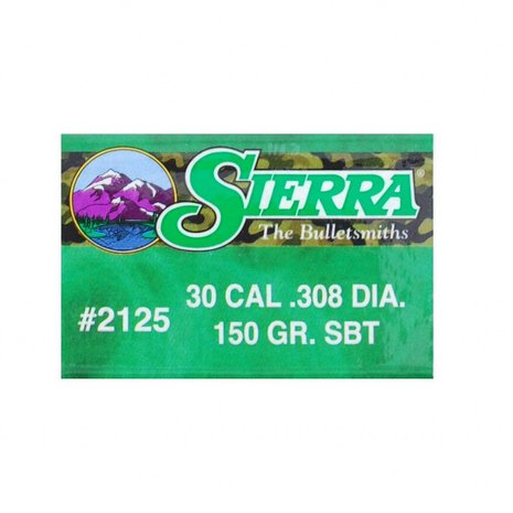 Sierra Kogelkoppen Sierra Gameking .30 SBT 150 grain 2125