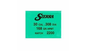 Sierra Bullets Sierra MatchKing .308 HPBT 168 grain 2200 Sierra Bullets Sierra MatchKing .308 HPBT 168 grain 2200