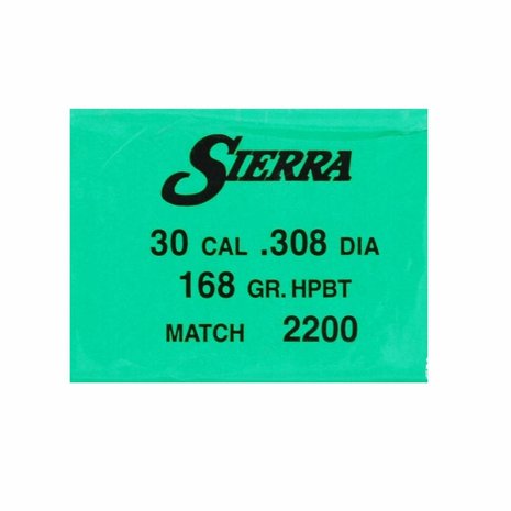 Sierra Bullets Sierra MatchKing .308 HPBT 168 grain 2200
