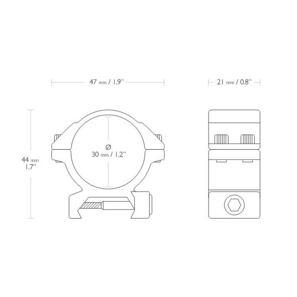 Hawke Hawke Match mounts 30 mm Weaver Low