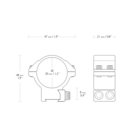 Hawke Hawke Match mounts 30 mm  9 - 11 mm Medium