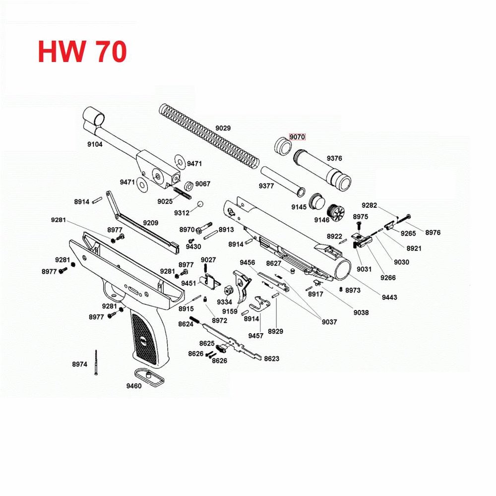 Weihrauch Weihrauch HW Zuigerkop 9070 Weihrauch Weihrauch HW Zuigerkop 9070